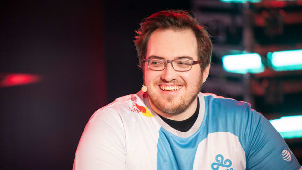 SAO PAULO, BRAZIL - FEBRUARY 12: Jaccob "yay" Whiteaker of Cloud9 participates in an interview at the VALORANT Champions Tour 2023: LOCK//IN Groups Stage on February 12, 2023 in Sao Paulo, Brazil. (Photo by Colin Young-Wolff/Riot Games)